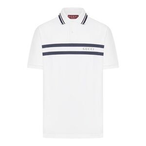 Gucci Men Cotton Piquet Polo Shirt